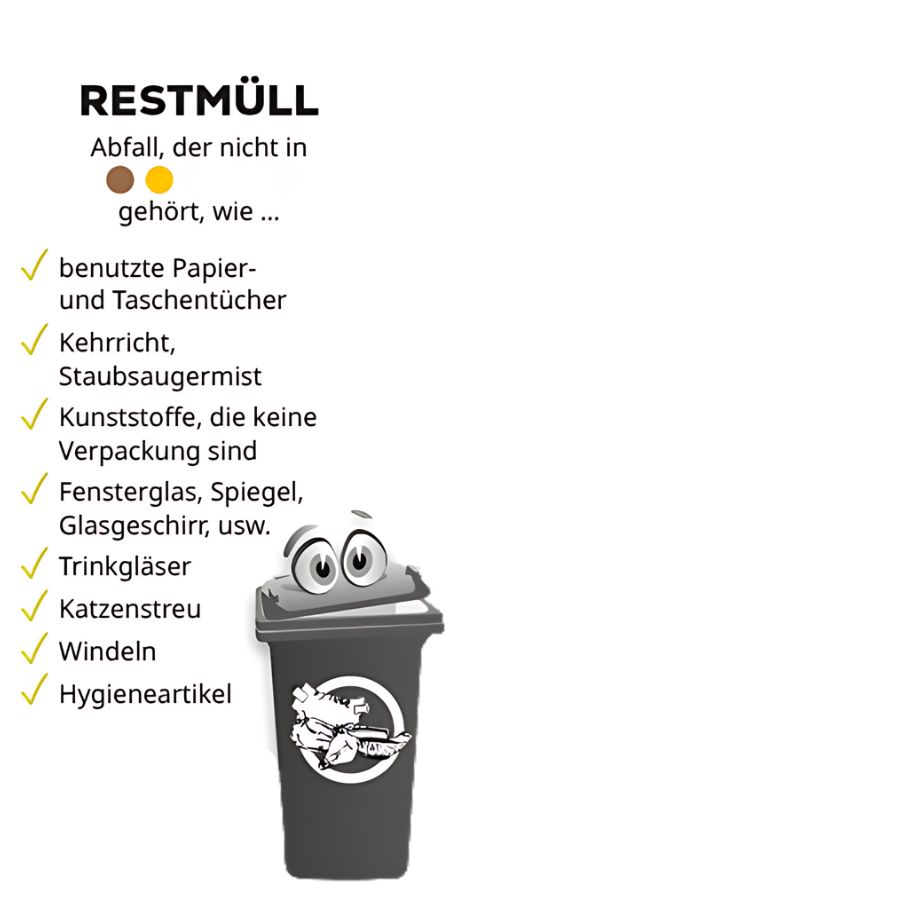 Müll-Trennung im Alten Kino